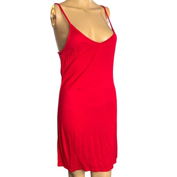 Free People Women Layered Lace Babydoll Dress Red Small Fairycore Romantic Boho - Picture 12 of 13